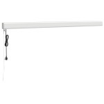 vidaXL Copertină retractabilă albastru/alb, 4x3 m, textil/aluminiu