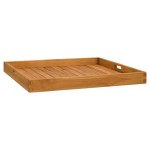 vidaXL Tavă pentru servit, 70x70 cm, lemn masiv de tec vidaXL Tavă pentru servit, 70x70 cm, lemn masiv de tec