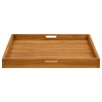 vidaXL Tavă pentru servit, 70x70 cm, lemn masiv de tec vidaXL Tavă pentru servit, 70x70 cm, lemn masiv de tec