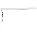 vidaXL Copertină retractabilă portocaliu/maro 4x3 m, textil/aluminiu