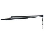 vidaXL Copertină retractabilă, crem, 4x3 m, textil și aluminiu