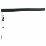 vidaXL Copertină retractabilă portocaliu/maro 3,5x2,5m textil/aluminiu