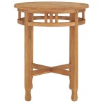 vidaXL Masă de bistro, Ø60x75,5 cm, lemn masiv de tec