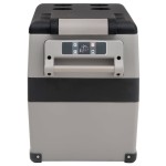 vidaXL Cutie frigorifică cu mâner și adaptor negru&gri 35 L PP și PE vidaXL Cutie frigorifică cu mâner și adaptor negru&gri 35 L PP și PE