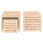 vidaXL Set cutii de grădină, 4 piese, lemn masiv de pin vidaXL Set cutii de grădină, 4 piese, lemn masiv de pin