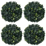 vidaXL Bile de arbuști cimișir artificiali, 4 buc., 12 cm vidaXL Bile de arbuști cimișir artificiali, 4 buc., 12 cm