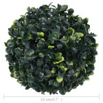vidaXL Bile de arbuști cimișir artificiali, 4 buc., 12 cm vidaXL Bile de arbuști cimișir artificiali, 4 buc., 12 cm