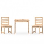 vidaXL Set bistro de grădină, 3 piese, lemn masiv de pin vidaXL Set bistro de grădină, 3 piese, lemn masiv de pin