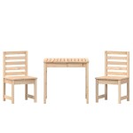 vidaXL Set bistro de grădină, 3 piese, lemn masiv de pin vidaXL Set bistro de grădină, 3 piese, lemn masiv de pin