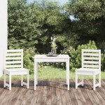 vidaXL Set bistro de grădină, 3 piese, alb, lemn masiv de pin vidaXL Set bistro de grădină, 3 piese, alb, lemn masiv de pin