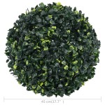 vidaXL Bile de arbuști cimișir artificiali, 2 buc., 45 cm vidaXL Bile de arbuști cimișir artificiali, 2 buc., 45 cm