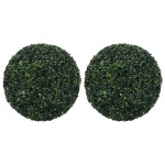 vidaXL Bile de arbuști cimișir artificiali, 2 buc., 52 cm vidaXL Bile de arbuști cimișir artificiali, 2 buc., 52 cm