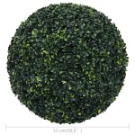 vidaXL Bile de arbuști cimișir artificiali, 2 buc., 52 cm vidaXL Bile de arbuști cimișir artificiali, 2 buc., 52 cm