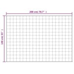 vidaXL Pătură grea, gri, 140x200 cm, 10 kg, material textil