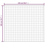 vidaXL Pătură grea, gri, 200x230 cm, 9 kg, material textil