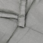 vidaXL Pătură anti-stres, gri, 220x230 cm, 11 kg, material textil vidaXL Pătură anti-stres, gri, 220x230 cm, 11 kg, material textil