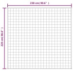 vidaXL Pătură anti-stres, gri, 220x230 cm, 11 kg, material textil vidaXL Pătură anti-stres, gri, 220x230 cm, 11 kg, material textil