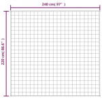 vidaXL Pătură anti-stres, gri, 220x240 cm, 11 kg, material textil vidaXL Pătură anti-stres, gri, 220x240 cm, 11 kg, material textil