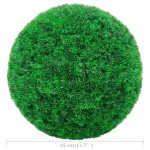 vidaXL Bile de arbuști cimișir artificiali, 2 buc., 45 cm vidaXL Bile de arbuști cimișir artificiali, 2 buc., 45 cm