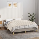 vidaXL Pătură grea, crem deschis, 122x183 cm, 9 kg, material textil vidaXL Pătură grea, crem deschis, 122x183 cm, 9 kg, material textil