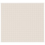vidaXL Pătură grea, crem deschis, 200x230 cm, 9 kg, material textil