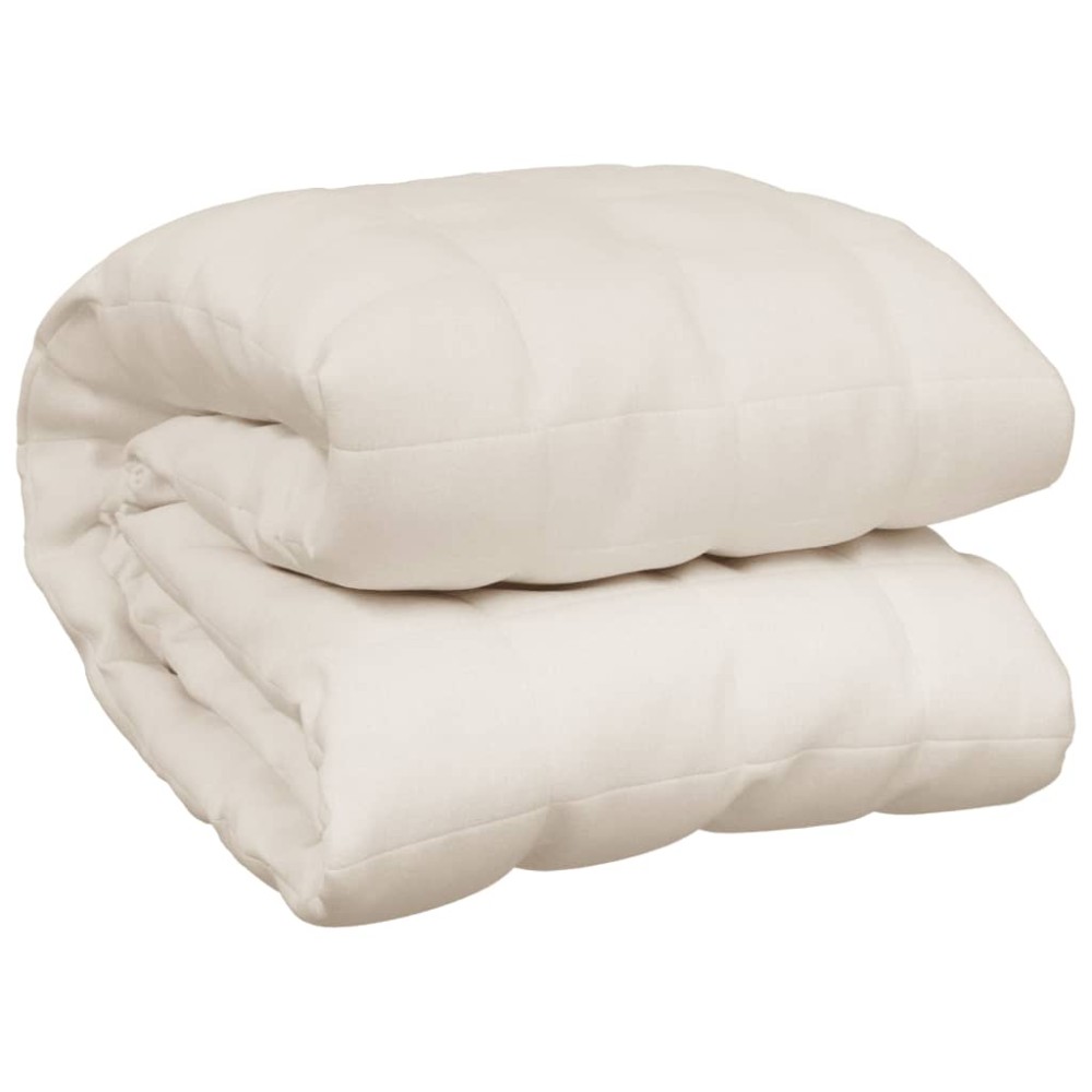 vidaXL Pătură grea, crem deschis, 220x240 cm, 11 kg, material textil