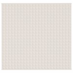 vidaXL Pătură grea, crem deschis, 220x240 cm, 11 kg, material textil vidaXL Pătură grea, crem deschis, 220x240 cm, 11 kg, material textil