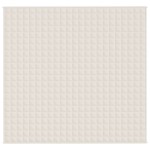 vidaXL Pătură grea, crem deschis, 220x240 cm, 15 kg, material textil vidaXL Pătură grea, crem deschis, 220x240 cm, 15 kg, material textil