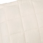 vidaXL Pătură grea, crem deschis, 220x240 cm, 15 kg, material textil vidaXL Pătură grea, crem deschis, 220x240 cm, 15 kg, material textil