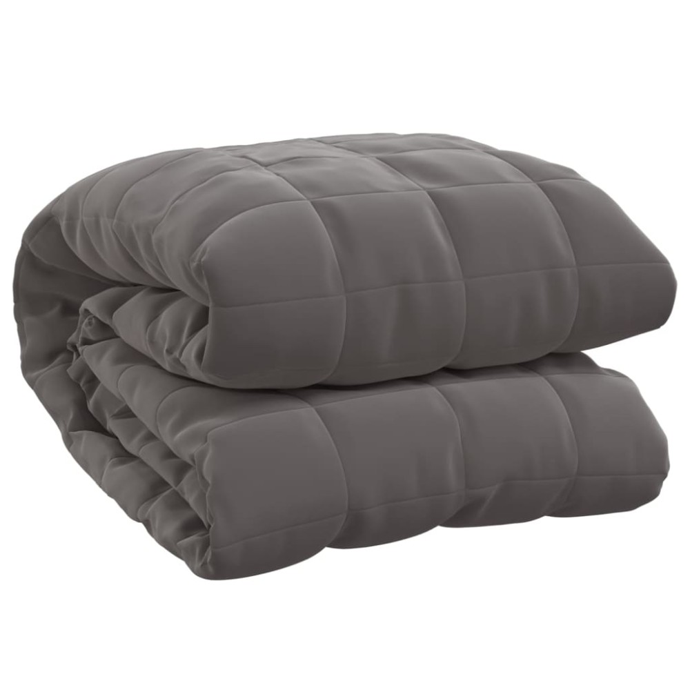 vidaXL Pătură anti-stres, gri, 200x220 cm, 13 kg, material textil