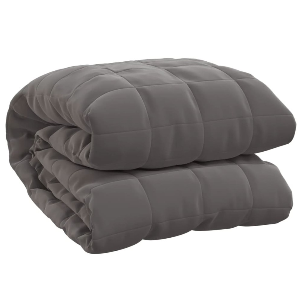 vidaXL Pătură anti-stres, gri, 200x230 cm, 13 kg, material textil