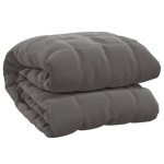 vidaXL Pătură anti-stres, gri, 200x230 cm, 13 kg, material textil vidaXL Pătură anti-stres, gri, 200x230 cm, 13 kg, material textil