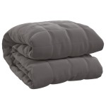 vidaXL Pătură anti-stres, gri, 220x230 cm, 11 kg, material textil vidaXL Pătură anti-stres, gri, 220x230 cm, 11 kg, material textil
