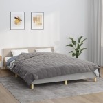 vidaXL Pătură anti-stres, gri, 220x240 cm, 11 kg, material textil vidaXL Pătură anti-stres, gri, 220x240 cm, 11 kg, material textil