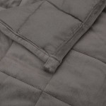 vidaXL Pătură anti-stres, gri, 220x240 cm, 11 kg, material textil vidaXL Pătură anti-stres, gri, 220x240 cm, 11 kg, material textil
