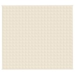 vidaXL Pătură grea, crem deschis, 200x220 cm, 9 kg, material textil vidaXL Pătură grea, crem deschis, 200x220 cm, 9 kg, material textil