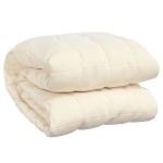 vidaXL Pătură grea, crem deschis, 200x220 cm, 13 kg, material textil vidaXL Pătură grea, crem deschis, 200x220 cm, 13 kg, material textil