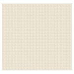 vidaXL Pătură grea, crem deschis, 220x230 cm, 15 kg, material textil vidaXL Pătură grea, crem deschis, 220x230 cm, 15 kg, material textil