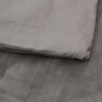 vidaXL Pătură grea cu husă, gri, 140x200 cm, 10 kg, material textil vidaXL Pătură grea cu husă, gri, 140x200 cm, 10 kg, material textil
