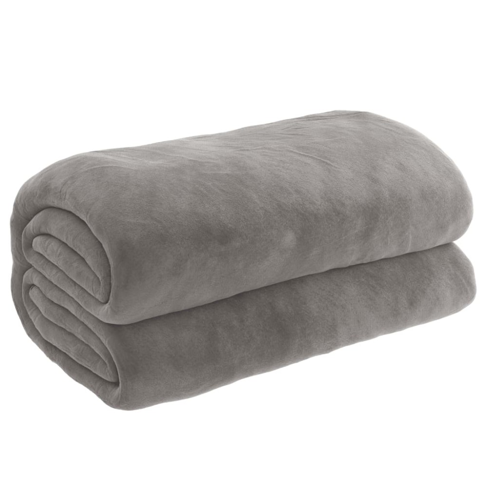 vidaXL Pătură grea cu husă, gri, 135x200 cm, 10 kg, material textil