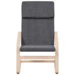 vidaXL Scaun de relaxare cu taburet, gri deschis, textil vidaXL Scaun de relaxare cu taburet, gri deschis, textil
