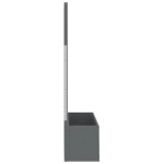 vidaXL Jardiniere cu spalier, 2 buc., gri, 65x33x135 cm, WPC vidaXL Jardiniere cu spalier, 2 buc., gri, 65x33x135 cm, WPC