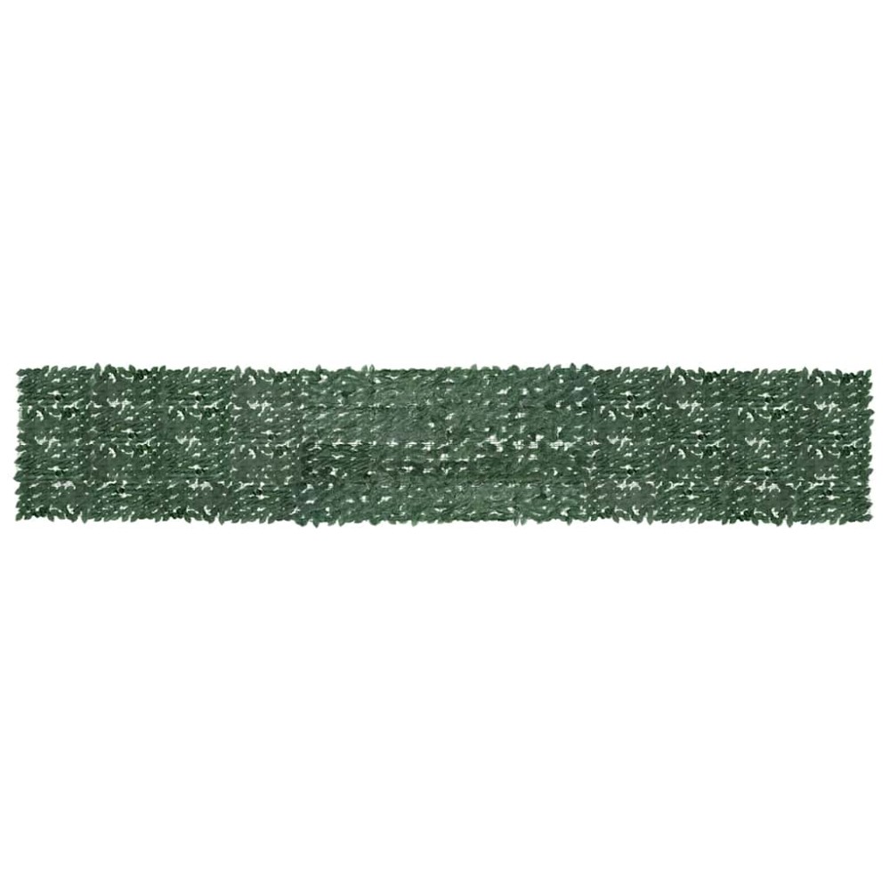 vidaXL Paravan de balcon, frunze verde închis, 600x100 cm