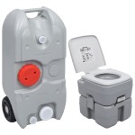 vidaXL Set portabil cu toaletă și rezervor de apă pentru camping vidaXL Set portabil cu toaletă și rezervor de apă pentru camping
