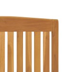 vidaXL Scaune de grădină, 8 buc., lemn masiv de tec