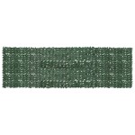 vidaXL Paravan de balcon, frunze verde închis, 500x150 cm