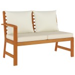vidaXL Set mobilier grădină cu perne, 6 piese, lemn masiv acacia
