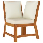 vidaXL Set mobilier grădină cu perne, 6 piese, lemn masiv acacia