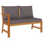 vidaXL Set mobilier grădină cu perne, 6 piese, lemn masiv acacia vidaXL Set mobilier grădină cu perne, 6 piese, lemn masiv acacia