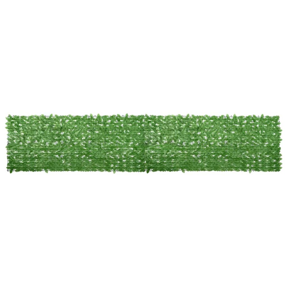 vidaXL Paravan de balcon, frunze verzi, 500x100 cm